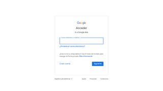 
                            1. Acceder - Advertising - Google