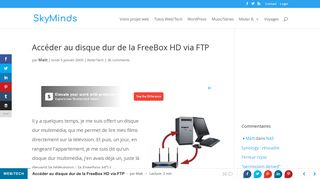 
                            10. Accéder au disque dur de la FreeBox HD via FTP - SkyMinds