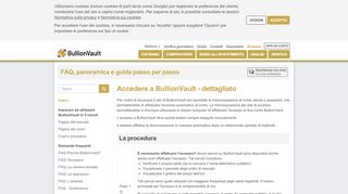 
                            2. Accedere a BullionVault - dettagliato