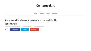 
                            3. Accedere a Facebook con più account in un click: FB Quick Login