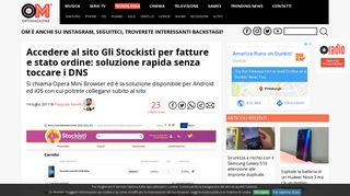 
                            3. Accedere al sito Gli Stockisti per fatture e stato ordine: soluzione ...