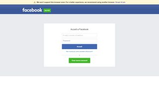 
                            1. Accedi a Facebook | Facebook