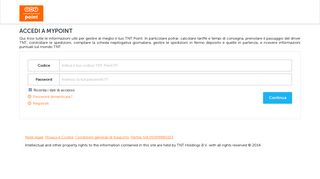 
                            2. Accedi a myPoint - Tnt