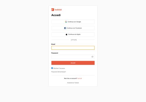 
                            1. Accedi a Todoist