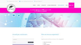 
                            1. Accedi - AFAP Formazione