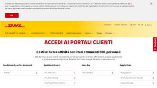 
                            10. Accedi ai portali e agli strumenti per i clienti | DHL | Italia