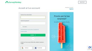 
                            1. Accedi al tuo account - SurveyMonkey