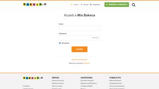 
                            1. Accedi - Bakeca