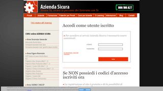 
                            1. Accedi come utente iscritto - Azienda Sicura