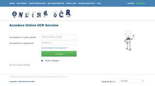 
                            7. Accedi con il tuo Online OCR account per la conversione da PDF a Word