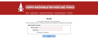 
                            2. Accedi - concorsi@vigilfuoco.it - Vigili del Fuoco