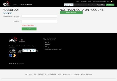 
                            5. Accedi - StarCasino