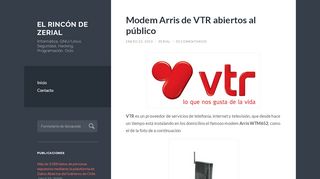 
                            3. Accediendo a los modem Arris de VTR | El rincón de Zerial