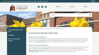 
                            10. Accelerated Reader (AR) Lists | Puyallup, WA