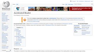 
                            12. Accelerated Reader - Wikipedia