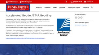 
                            10. Accelerated Reader/STAR Reading - Crocker/Riverside Elementary ...