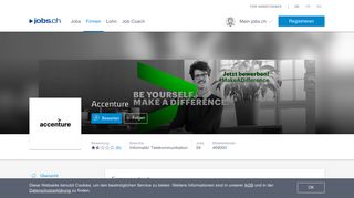 
                            5. Accenture - 55 Stellenangebote auf jobs.ch
