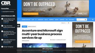 
                            5. Accenture and Microsoft sign multi-year business process services tie up