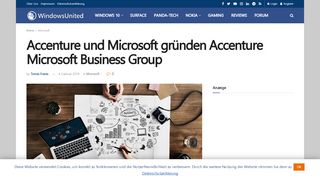 
                            13. Accenture und Microsoft gründen Accenture Microsoft Business Group