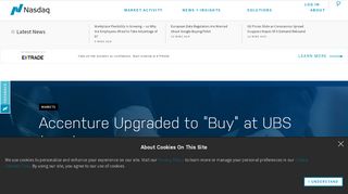 
                            6. Accenture Upgraded to “Buy” at UBS (ACN) - Nasdaq.com