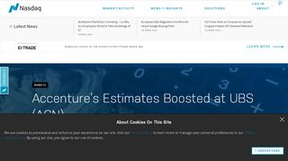 
                            5. Accenture's Estimates Boosted at UBS (ACN) - Nasdaq.com