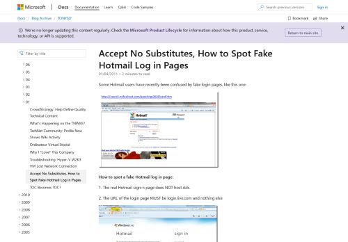 
                            8. Accept No Substitutes, How to Spot Fake Hotmail Log in ...