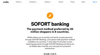 
                            6. Accept payments using SOFORT Banking – Mollie