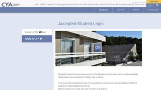 
                            8. Accepted Student Login - College Year in Athens