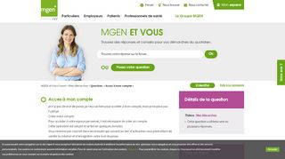 
                            6. Acces à mon compte - Avec Réponse(s) - MGEN et Vous