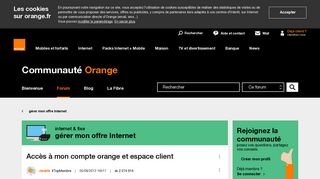 
                            8. Accès à mon compte orange et espace client - Communauté Orange