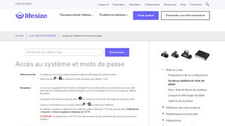 
                            4. Accès au système et mots de passe - Lifesize