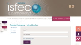 
                            7. Accès Formateurs - ISFEC Bretagne