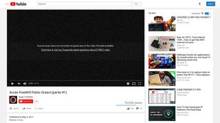 
                            5. Accès FreeWifi Public Gratuit (partie #1) - YouTube