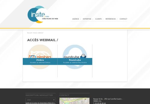 
                            4. Accès webmail | Agence Insite, Créateur de web / Spécialiste Drupal