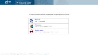 
                            1. Acces Webmail UniNE