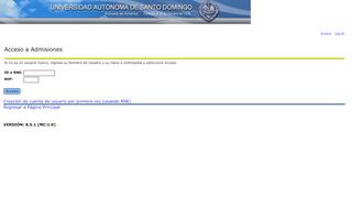 
                            6. Acceso a Admisiones - Universidad Autónoma de Santo Domingo