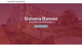 
                            6. Acceso a Banner UDLA