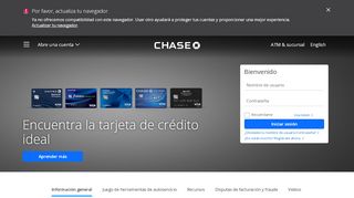 
                            2. Acceso a cuentas por Internet | Atención al Cliente ... - Chase.com