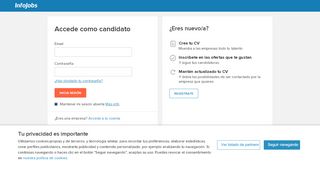 
                            2. Acceso a servicios de búsqueda de empleo. Recibe ofertas ... - InfoJobs