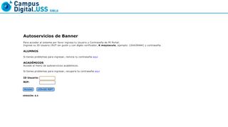 
                            1. Acceso a Usuario - homepage [autoservicio.uss.cl]