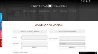 
                            2. ACCESO A USUARIOS - Universidad Humanitas