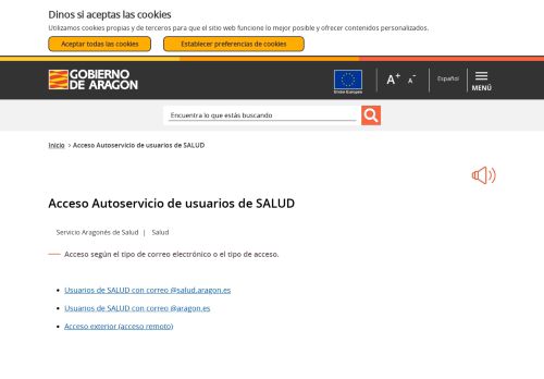 
                            3. Acceso Autoservicio - Gobierno de Aragón