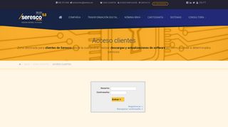 
                            4. Acceso clientes - SERESCO