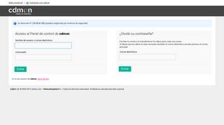 
                            1. Acceso en CDmon - Panel de Control de CDmon