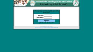 
                            1. Acceso SII - Universidad Tecnológica Paso del Norte