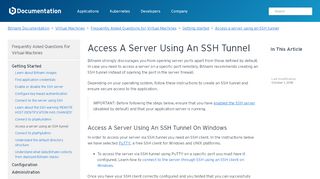 
                            9. Access a server using an SSH tunnel - Bitnami Documentation