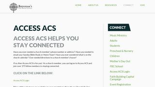 
                            11. Access ACS Login - Brenham's First Baptist Church