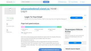 
                            10. Access advancedwebmail.vianet.ca. Horde :: Log in