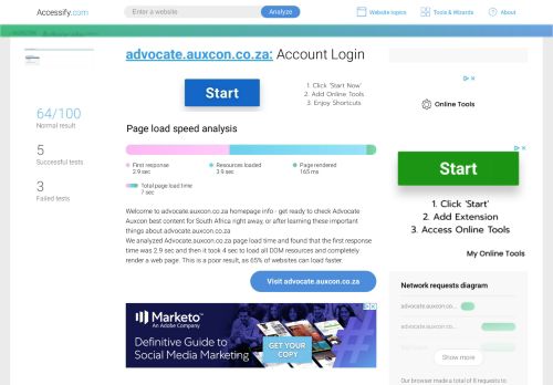 
                            4. Access advocate.auxcon.co.za. Account Login