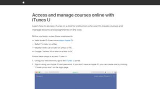 
                            3. Access and manage courses online with iTunes U - Apple υποστήριξη